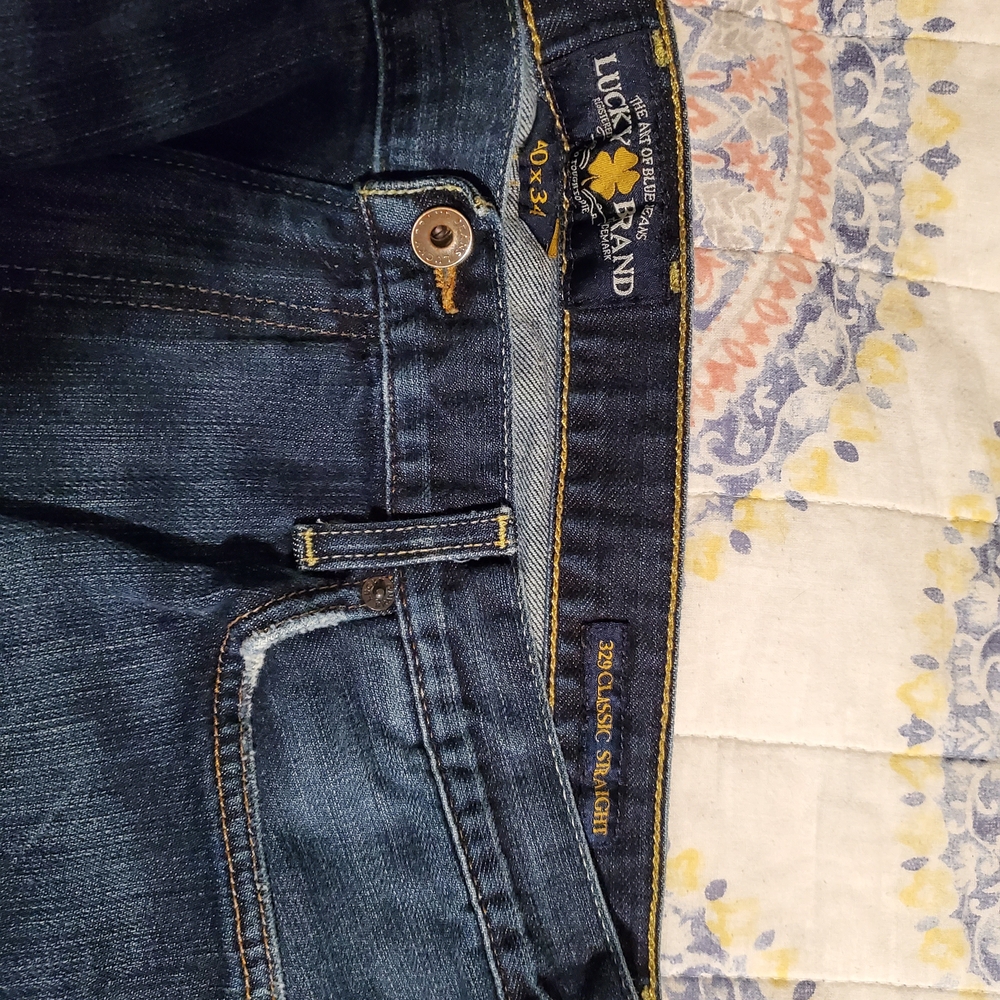 Lucky Brand 329 Men's Dark Blue Straight Leg Jeans